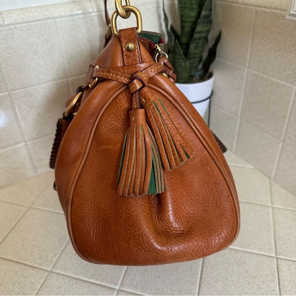 Dooney & Bourke Florentine Leather Tassle Satchel Bag - Picture 7 of 15